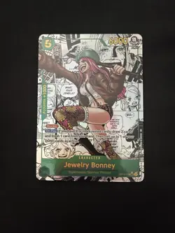 One Piece CCG Jewelry Bonney OP12-118 Manga Alternative Art English Edition - Image 1