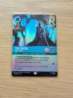Disney Lorcana Fabled THE QUEEN Mirror Seeker Epic Foil #219/204 - Image 1