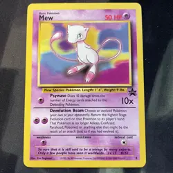 Mew #8 Black Star Promo WOTC 2000 Pokemon Card Psychic Type NM Condition - Image 1