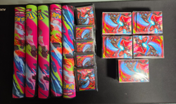 Mega Charizard Playmat TCG Deck Box Card Sleeves X5 Lot - Image 1