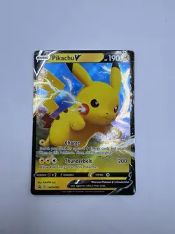 Pikachu V SWSH061 SWSH: Sword & Shield Promo Cards Holo (M/NM) PACK TO SLEEVE - Image 1