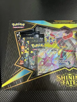 Pokemon TCG Shining Fates Premium Collection Shiny Dragapult VMAX Error BoxU - Image 2