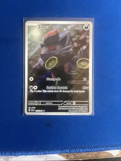 Pokemon TCG Zorua 075/064 Shrouded Fable Illustration Rare Holo Card - Image 1