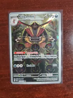 Kingambit 220/198 Scarlet & Violet Full Art Ultra Rare Holo Pokemon Card - Image 1