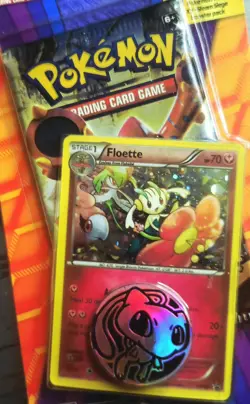 [2] XY Steam Siege FLOETTE Blister Pack & LUCARIO Holo (Card Only) Pokemon - Image 3