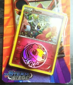 [2] XY Steam Siege FLOETTE Blister Pack & LUCARIO Holo (Card Only) Pokemon - Image 5