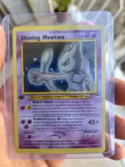 Pokemon BGS 8 Shining Mewtwo #109 S4a Neo Destiny Unlimited 2002 English - Image 4