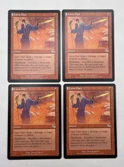 Lava Dart x4 MTG Judgment 4x Magic Excellent Light Play EX LP - Image 1