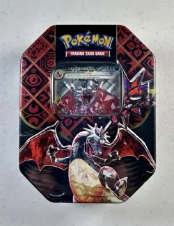 Pokemon TCG: Scarlet & Violet Paldean Fates Charizard EX Tin New Factory Sealed - Image 1