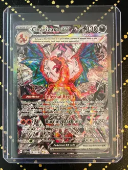 2023 Pokemon Obsidian Flames Ultra Rare Holo Full Art Charizard ex 223/197 - Image 1