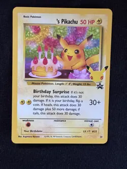 Pokemon _____’s Pikachu 24 Celebrations Classic Collection Holo NM - Image 1