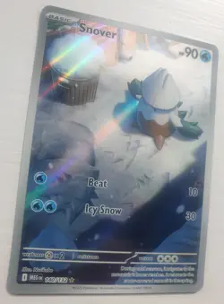 Pokemon TCG Snover 140/132 Mega Evolution Base Set Illustration Rare Holo - Image 1