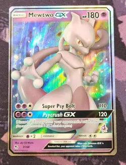 Pokemon: Battle Academy: Holofoil Mewtwo GX (31/68) (Mewtwo Stamped): LP Con - Image 1