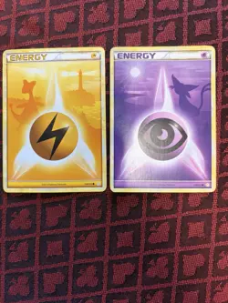 Pokemon TCG HeartGold SoulSilver Lightning 118/123 Psychic 119/123 Lot 2 2010 - Image 1
