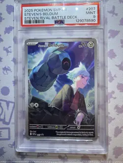 Pokemon: Steven's Beldum #207 Black Star Promo - PSA 9 - Image 1