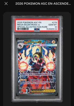 Pokemon TCG Mega Eelektross Ex 278/217 SIR Ascended Heroes PSA 10 - Image 2