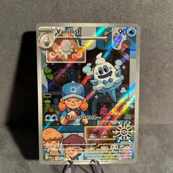 Vanillish (Holiday Stamp) 190/182 Paradox Rift Pokemon NM - Image 1