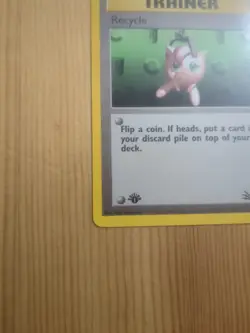 1st Edition Recycle 61/62 Pokemon TCG Fossil Trainer Common LP - Image 3