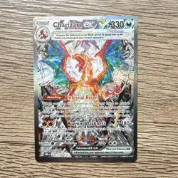 Pokemon Charizard ex 223/197 SV03 Obsidian Flames Full Art Holo 330HP Rare - Image 1