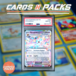 Carte Pokemon Nymphali ex 086/191 EV8 Etincelles Deferlantes PSA 10 GEM MINT🇫🇷 - Image 1