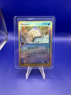 2003 Pokemon EX Sandstorm Omanyte Reverse Holo LIGHTLY PLAYED - Image 1
