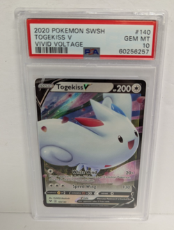 2020 Pokemon SWSH #140 Togekise V Vivid Voltage PSA 10 - Image 1