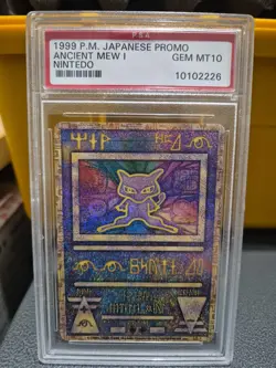 1999 Japanese Pokemon Promo Ancient Mew "Nintedo" Error PSA 10 Gem Mint - Image 1