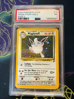 PSA 7 2000 Pokemon Base Set 2 Wigglytuff - Image 1