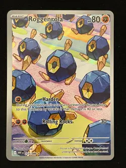 Pokemon Roggenrola Illustration Rare SV: White Flare 127/086 LP - Image 1