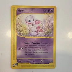 Pokemon TCG Mew 55/165 Expedition Base Set Rare Unlimited English 2002 - Image 1