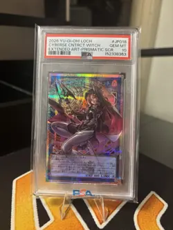 2026 Yu-Gi-Oh! Cyberse Contract Witch #JP018 Extended Art - Prismatic GEM MINT - Image 1