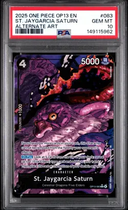 St. Jaygarcia Saturn 083 Alternate Art One Piece PSA 10 - Image 1