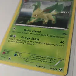 Pokemon Dark Explorers Leafeon 6/108 - LP - Image 3