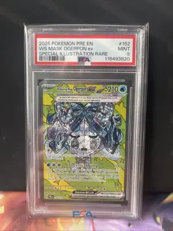 Pokemon 2025 Wellspring Mask Ogerpon EX Special Illustration Rare 152/131 PSA 9 - Image 1