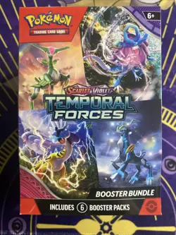 Pokemon: Scarlet & Violet Temporal Forces Sealed Booster Bundle (6 Packs) Sealed - Image 1