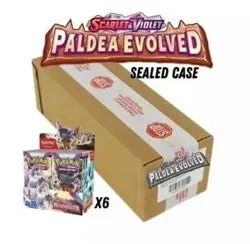 Pokemon TCG Scarlet & Violet Paldea Evolved SV02 Booster Box Sealed Case - Image 4