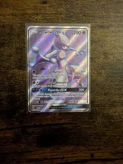 Pokemon TCG Mewtwo GX Shining Legends Holo Ultra Rare Card 72/73 NM - Image 1