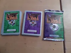 Lot Of 60 NetRunner CCG Cards Net Runner & 1 unopened Pack 15 Cards Per Pack - Image 1