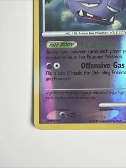 Pokemon Card Weezing 31/106 D&P Great Encounters Reverse Holo Rare - Image 5