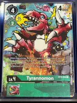 Tyrannomon (25th Memorial) BT2-044 Digimon Card Game Promo Foil NM - Image 1