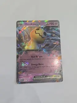 👁 Mimikyu ex SV Promos 004 Black Star Promo Card Holo 🔥 - Image 1