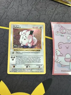 Pokemon Card Clefairy Base Set 5/102 Shadowless Holo Rare WOTC 324💎LP💎 - Image 1