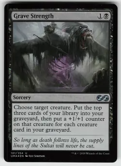 Grave Strength Foil U Ultimate Masters 101 MTG - Image 1