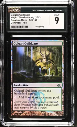 GOLGARI GUILDGATE Dragon's Maze Foil CGC 9 MTG [Nostalgium] - Image 1