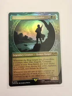 Aragorn, Company Leader (Showcase) (FOIL) ✅ The Lord of the Rings ✅ Magic (mtg) - Image 1