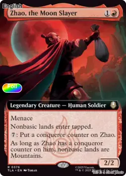 Zhao, the Moon Slayer (Extended Art) EN [TLA - 376] - NM [Foil] TCG MTG - Image 1