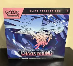 Pokemon Mega Evolutions ME4 Chaos Rising Elite Trainer Box - FACTORY SEALED - Image 1