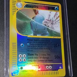 2002 POKEMON CARD QUAGSIRE 30/147 RH LP E READER AQUAPOLIS WOTC - Image 2