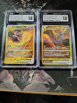 Pokemon TCG Holo Full Art CGC 10 Palkia And Dialga V Star (SEQUENTIAL SET) - Image 1