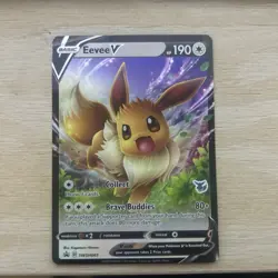 Eevee V SWSH065 Promo Pokemon 2020 LP Stamped - Image 1